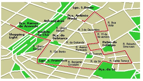 SP Mapa do centro